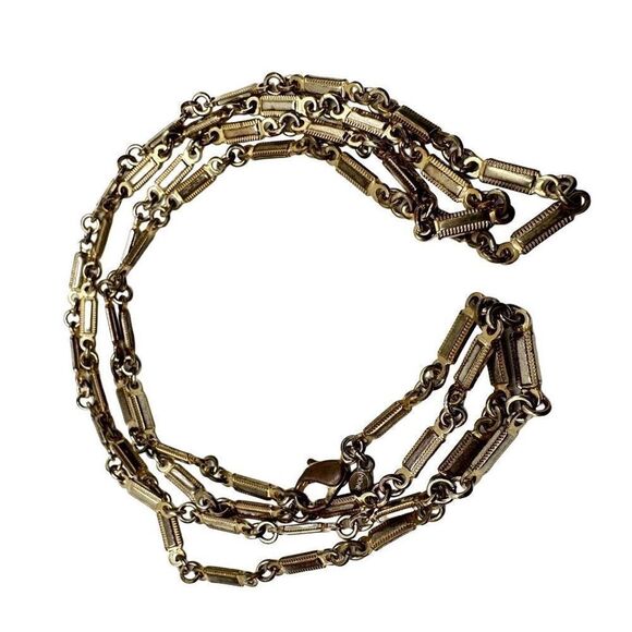 MONET 5 Piece Vintage Jewelry Lot 3 Bracelets 2 Necklaces Silver Tone and White - Picture 3 of 9